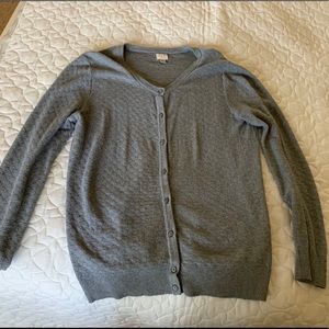 Gray Button Up Cardigan